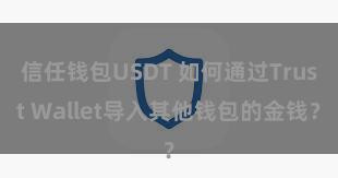 信任钱包USDT 如何通过Trust Wallet导入其他钱包的金钱？